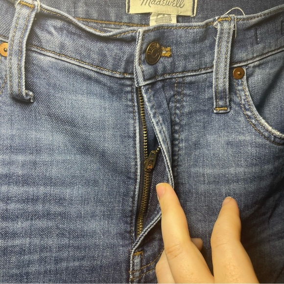 Madewell Women’s Perfect Vintage Jean Size 29 High Rise Straight Crop Blue Denim - Picture 5 of 13